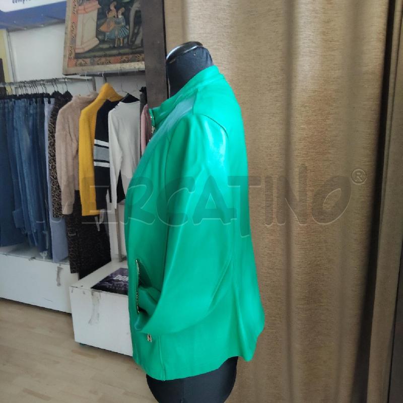GIACCA DONNA VERDE FINTA PELLE FIORELLA RUBINO | Mercatino dell'Usato Domodossola 2