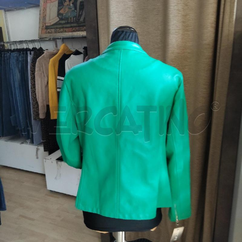 GIACCA DONNA VERDE FINTA PELLE FIORELLA RUBINO | Mercatino dell'Usato Domodossola 3