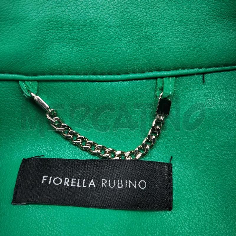 GIACCA DONNA VERDE FINTA PELLE FIORELLA RUBINO | Mercatino dell'Usato Domodossola 4