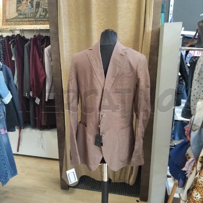 GIACCA UOMO LINO MARRONE DOPPELGANGER | Mercatino dell'Usato Domodossola 1