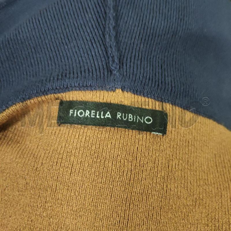 GILET DONNA LUNGO MARRONE BLU CAPPUCCIO FIORELLA RUBINO | Mercatino dell'Usato Domodossola 4