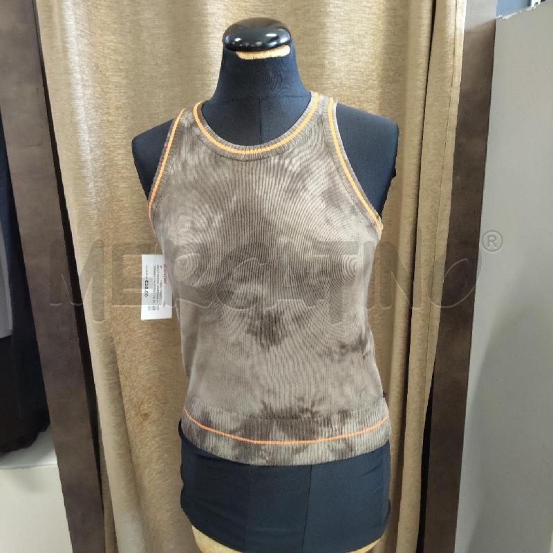 GILET DONNA MARRONE SCREZIATO BORDINO ARANCIONE DOLCE & GABBANA  | Mercatino dell'Usato Domodossola 1