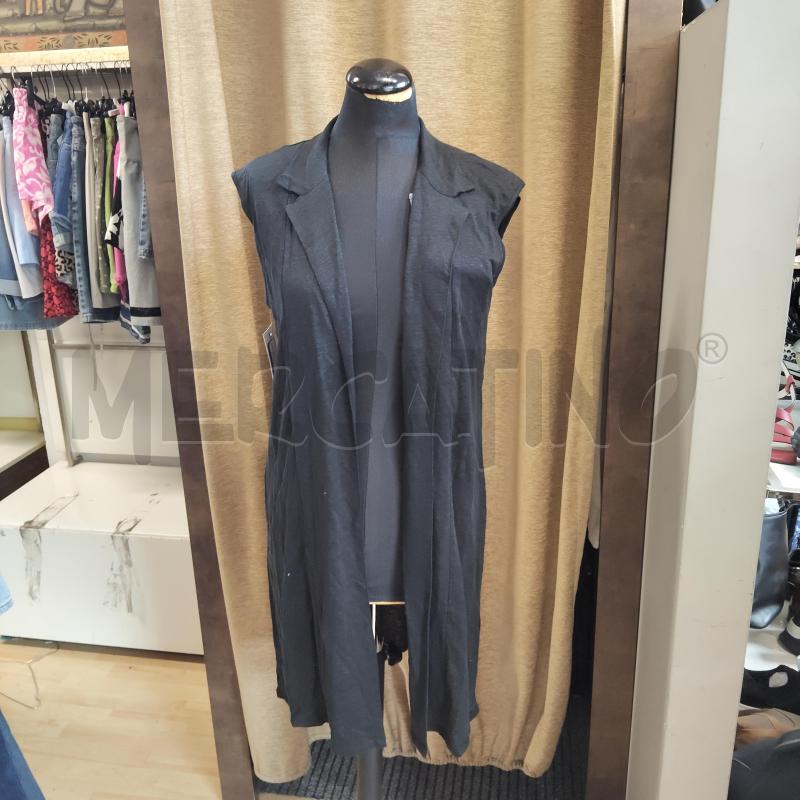 GILET DONNA NERO INTIMISSIMI LINO CON CINTURA | Mercatino dell'Usato Domodossola 1