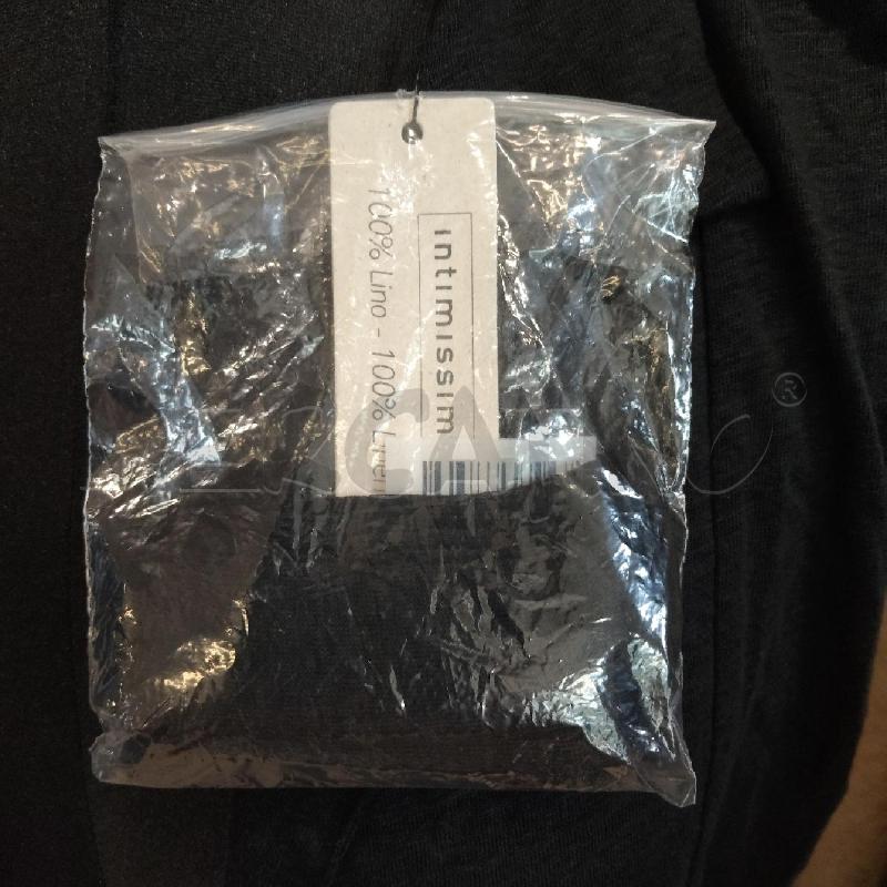 GILET DONNA NERO INTIMISSIMI LINO CON CINTURA | Mercatino dell'Usato Domodossola 3