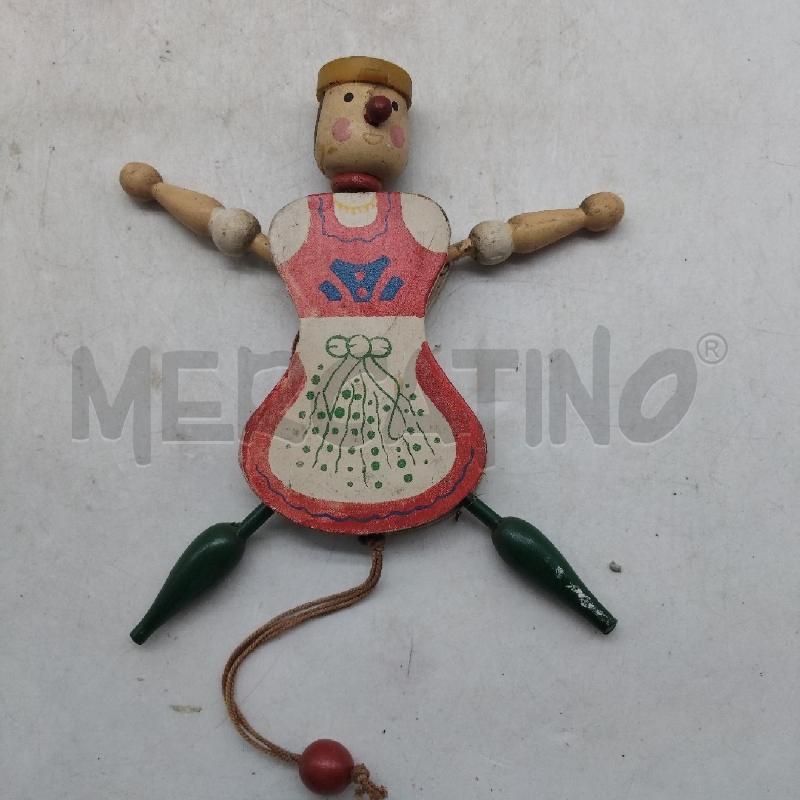 GIOCO LEGNO VINTAGE MARIONETTA | Mercatino dell'Usato Domodossola 3