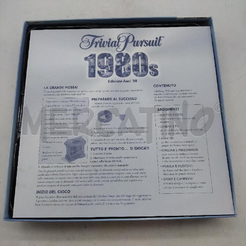 GIOCO TRIVIAL PURSUIT 1980'S | Mercatino dell'Usato Domodossola 3