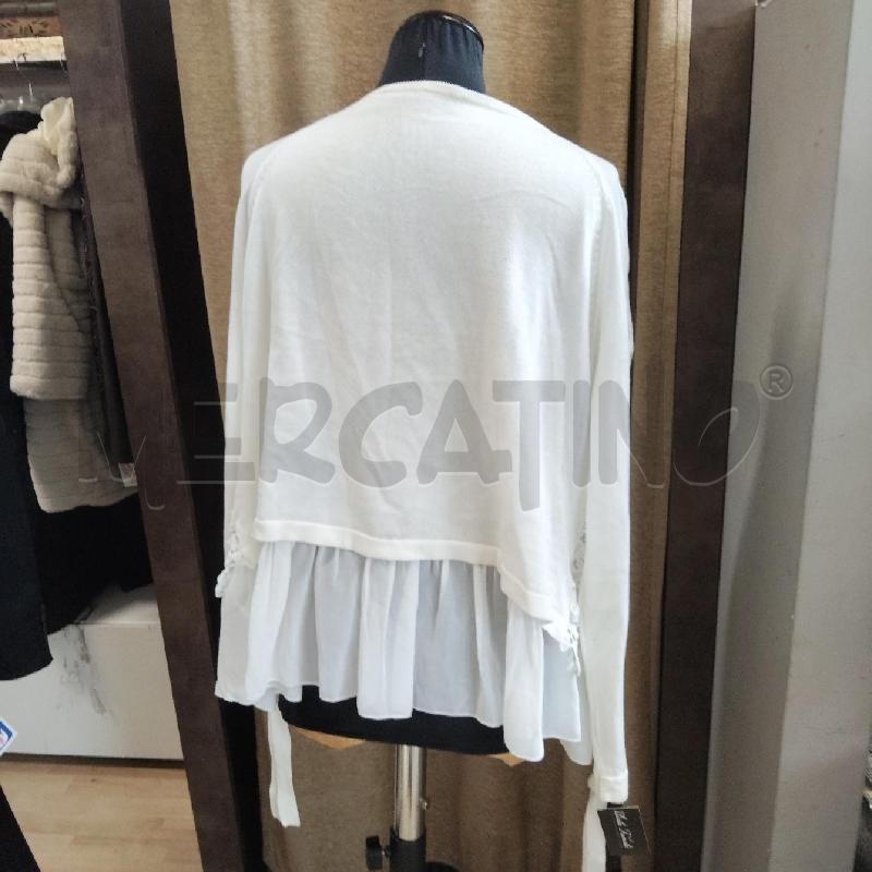 GOLFINO DONNA BIANCO PARTE PIZZO DAVANTI OLTRE | Mercatino dell'Usato Domodossola 3