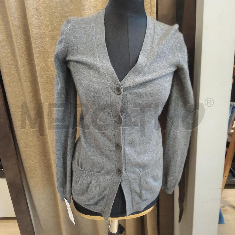 GOLFINO DONNA FALCONERI GRIGIO BOTTONI TASCHE LUNGO  | Mercatino dell'Usato Domodossola 1