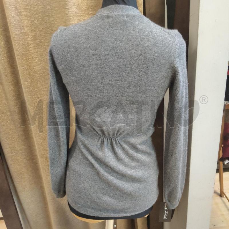 GOLFINO DONNA FALCONERI GRIGIO BOTTONI TASCHE LUNGO  | Mercatino dell'Usato Domodossola 2