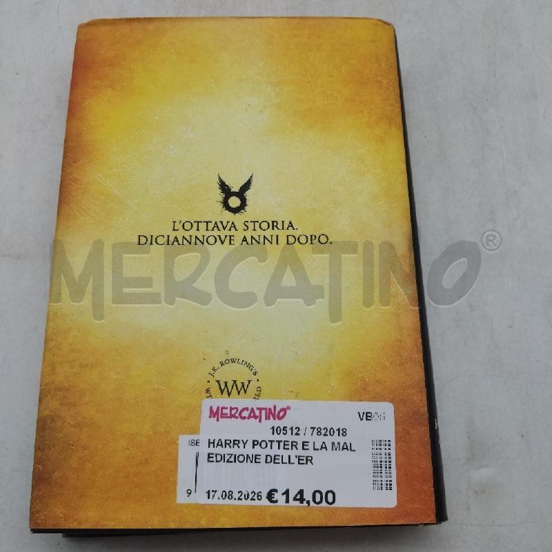 HARRY POTTER E LA MALEDIZIONE DELL'EREDE | Mercatino dell'Usato Domodossola 2