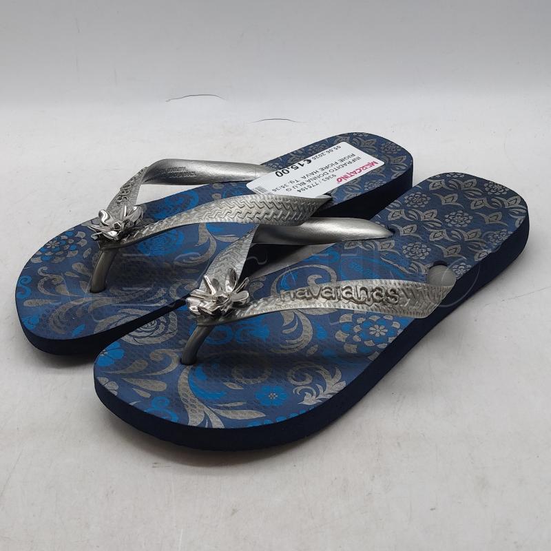 INFRADITO DONNA BLU GRIGIE FIORE HAVAIANAS | Mercatino dell'Usato Domodossola 1