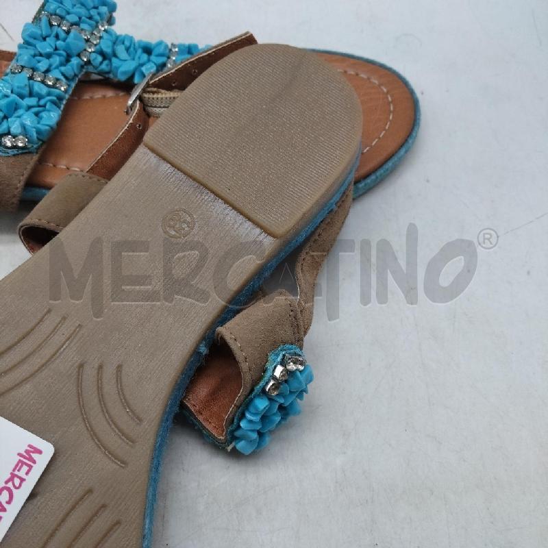 INFRADITO DONNA PIETRINE AZZURRE CINTURA BEIGE  MARCO TOZZI  | Mercatino dell'Usato Domodossola 3