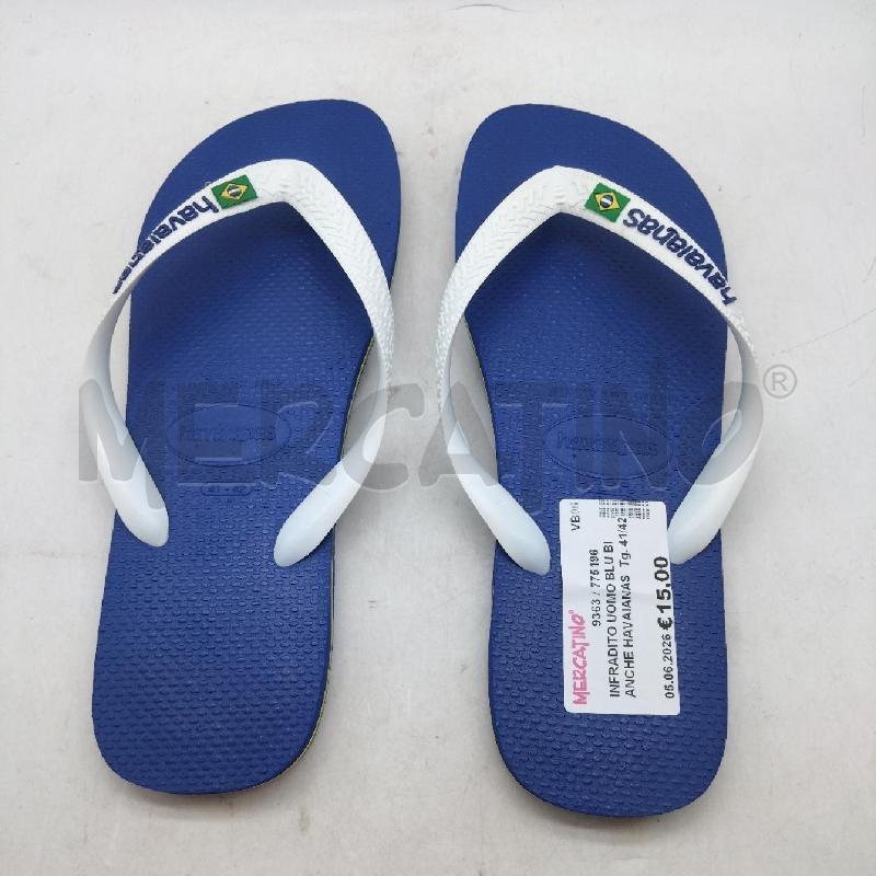 INFRADITO UOMO BLU BIANCHE HAVAIANAS | Mercatino dell'Usato Domodossola 3