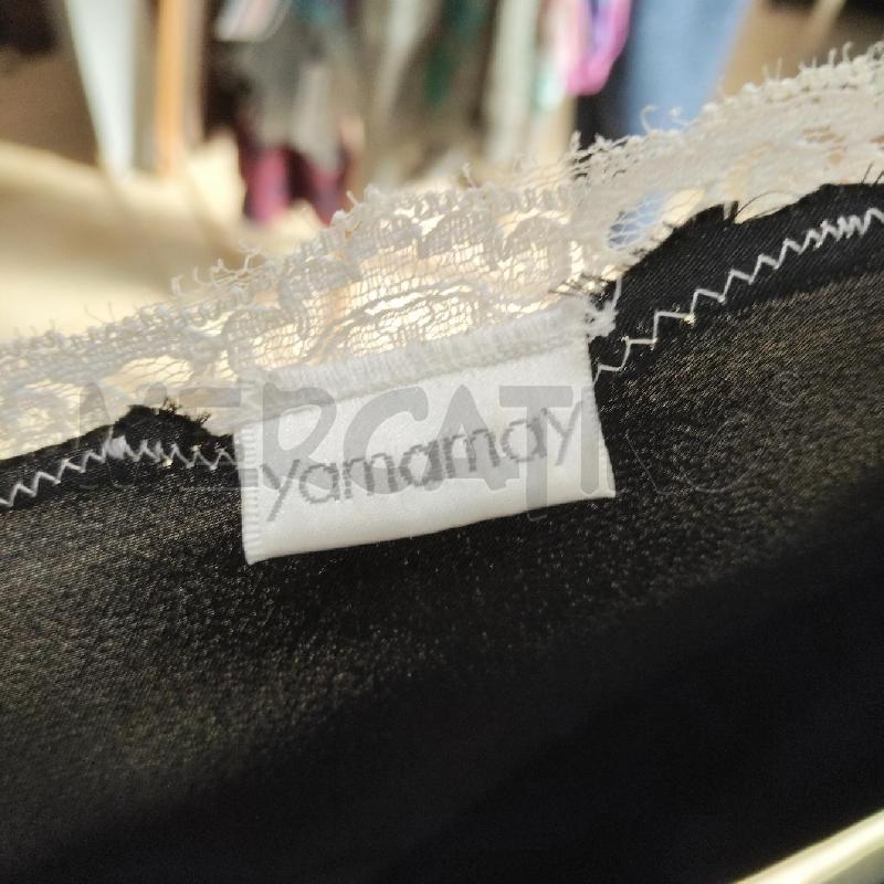 INTIMO DONNA LINGERIE NERA PIZZO BIANCO YAMAMAY  | Mercatino dell'Usato Domodossola 4