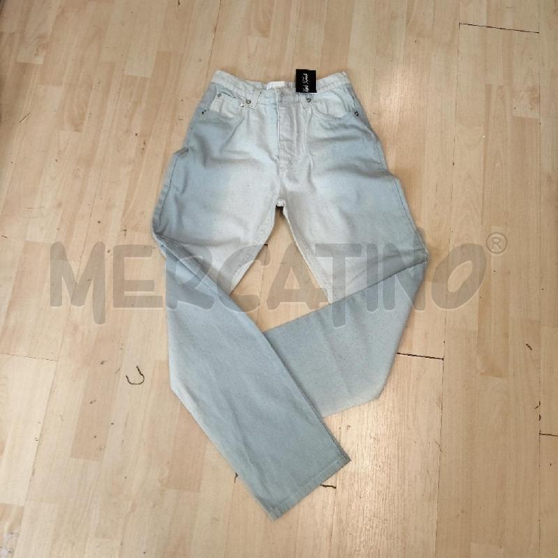JEANS DONNA CHIARO MACCHIE BRILLANTINATE DORATE ROBERTO CAVALLI | Mercatino dell'Usato Domodossola 1
