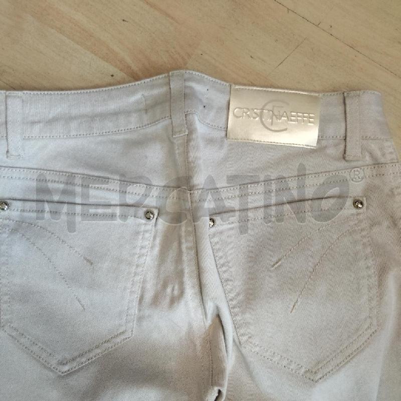 JEANS DONNA CRISTINA EFFE BEIGE 42 | Mercatino dell'Usato Domodossola 4