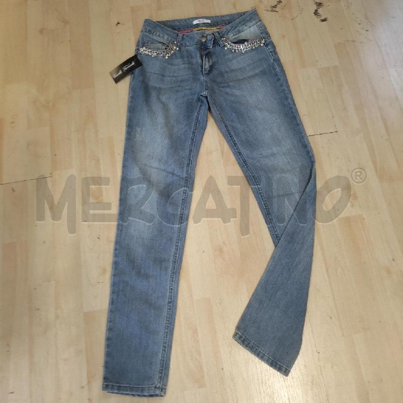 JEANS DONNA LIU JO INSERTI TASCHE PERLE CATENA | Mercatino dell'Usato Domodossola 1