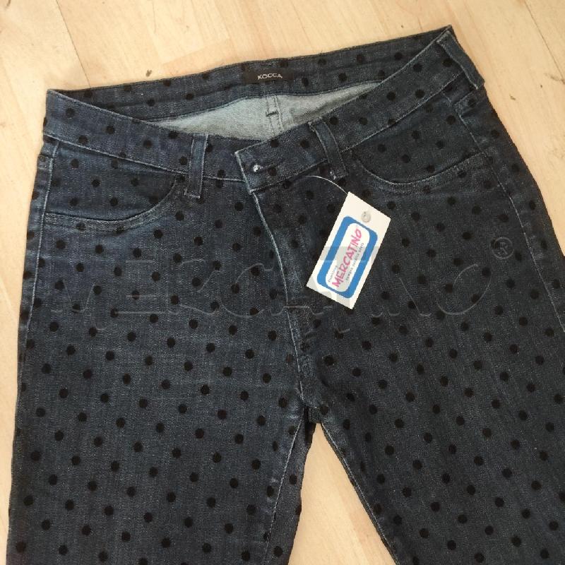 JEANS DONNA SCURI POIS NERI KOCCA | Mercatino dell'Usato Domodossola 2