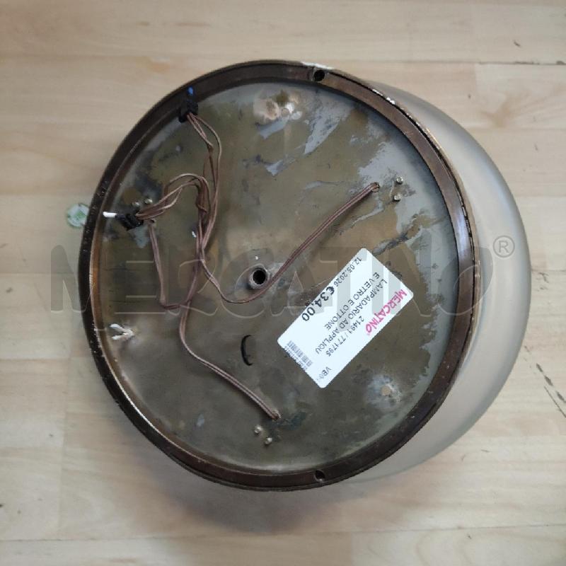 LAMPADARIO AD APPLIQUE VETRO E OTTONE LAVORATO | Mercatino dell'Usato Domodossola 3