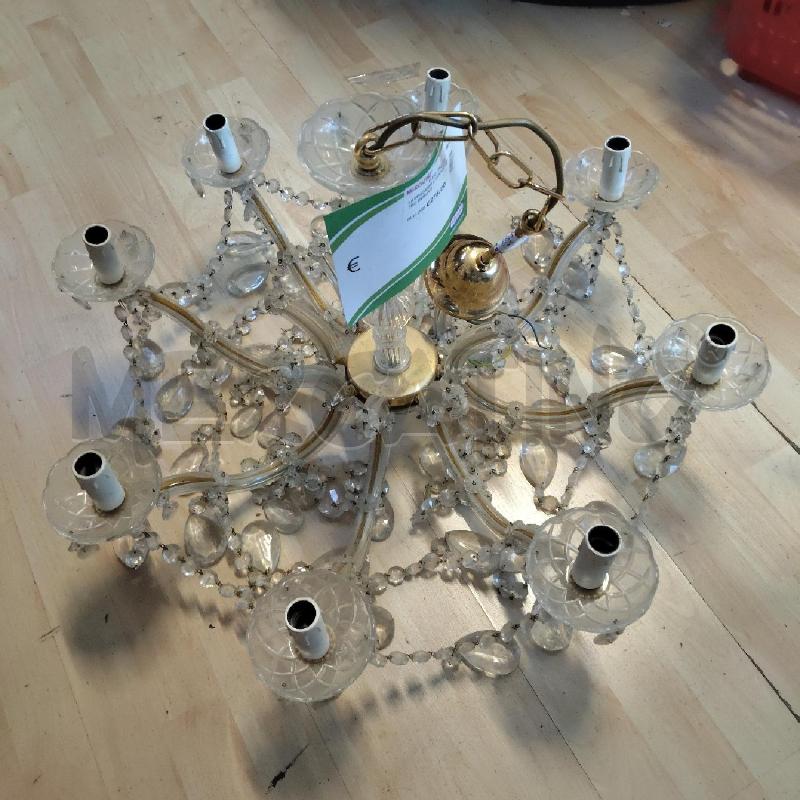 LAMPADARIO A GOCCE VETRO MURANO | Mercatino dell'Usato Domodossola 1