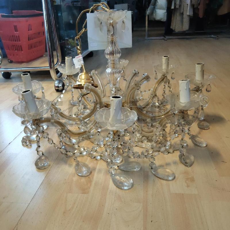 LAMPADARIO A GOCCE VETRO MURANO | Mercatino dell'Usato Domodossola 3