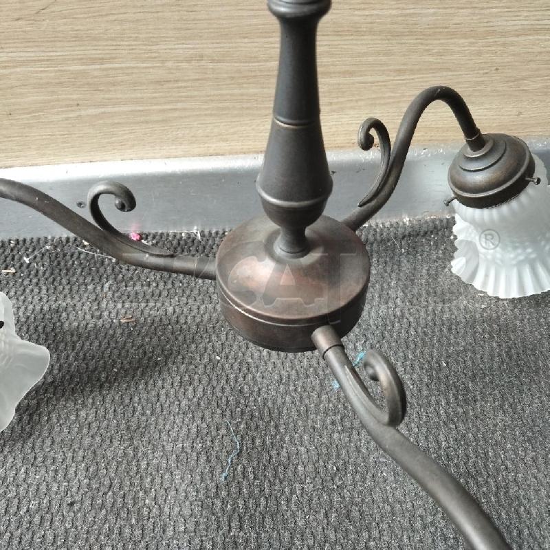 LAMPADARIO FERRO 3 LUCI  | Mercatino dell'Usato Domodossola 3
