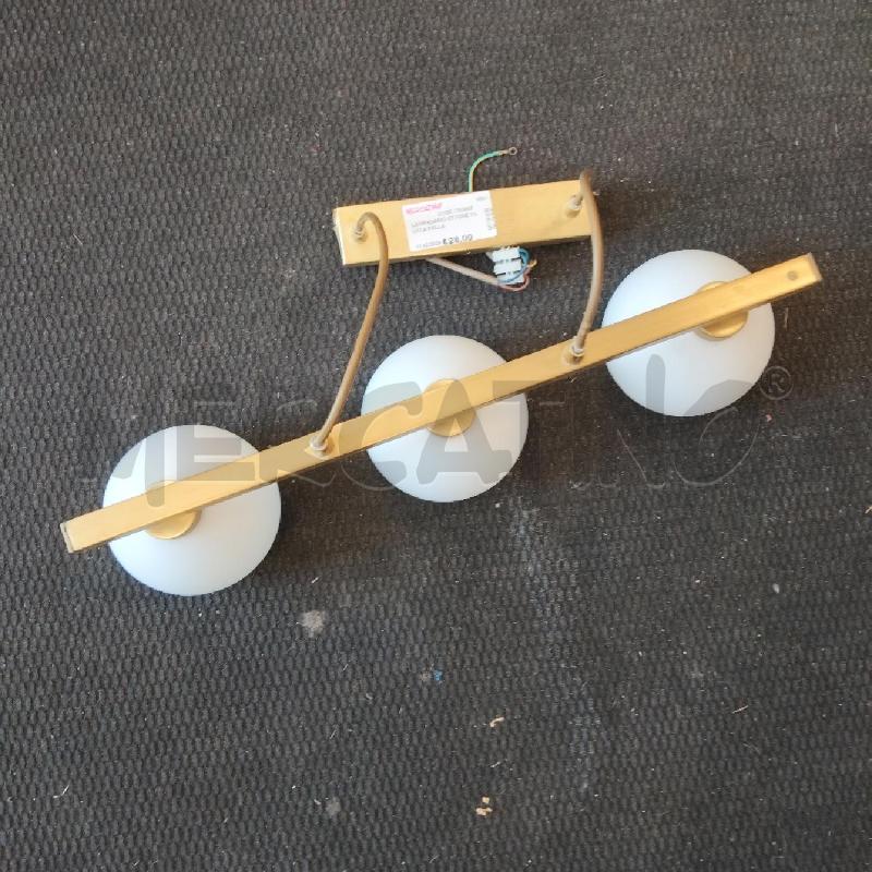 LAMPADARIO OTTONE 3 LUCI A PALLA  | Mercatino dell'Usato Domodossola 2