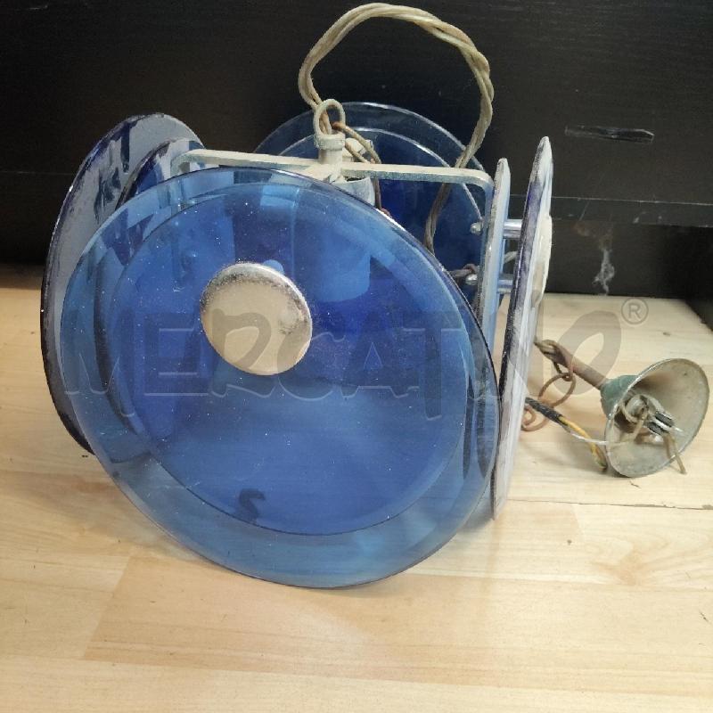 LAMPADARIO VETRO BLU  | Mercatino dell'Usato Domodossola 2
