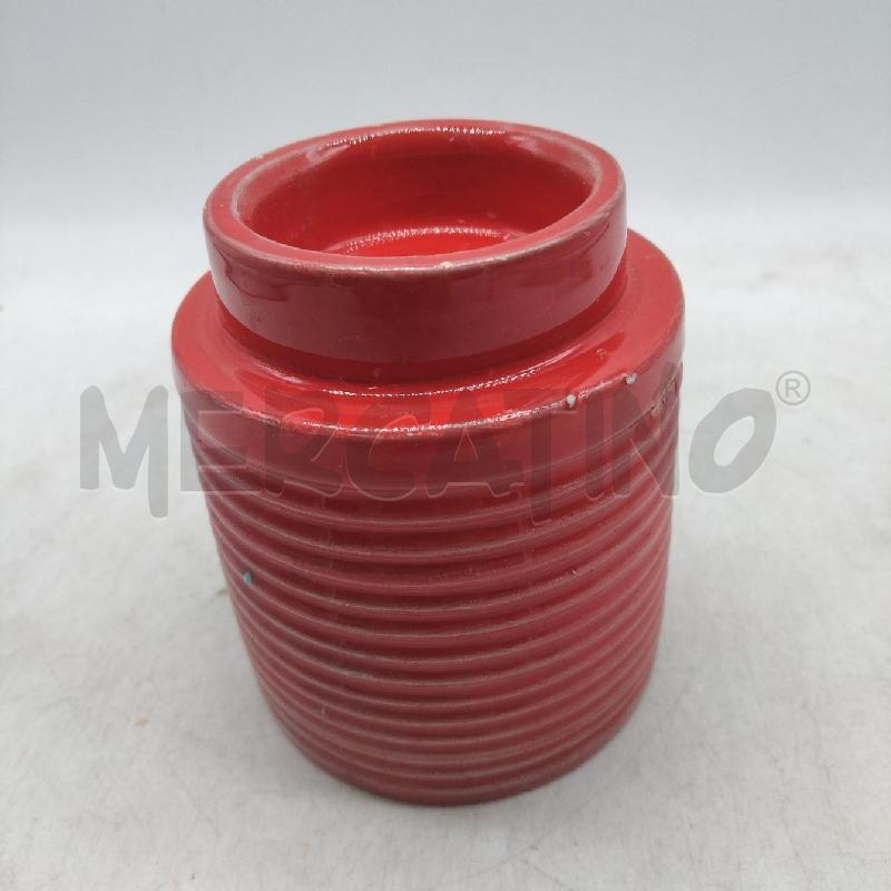 LAMPADA CERAMICA ROSSA CON LUMINO | Mercatino dell'Usato Domodossola 1