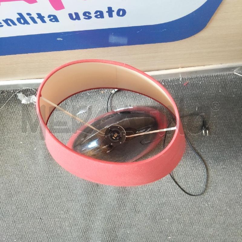 LAMPADA DA TAVOLO CERAMICA ROSSA MARRONE | Mercatino dell'Usato Domodossola 2