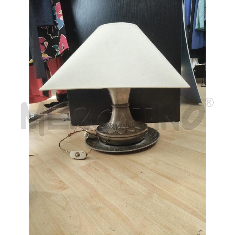 LAMPADA PELTRO CAPPELLO BEIGE  | Mercatino dell'Usato Domodossola 1