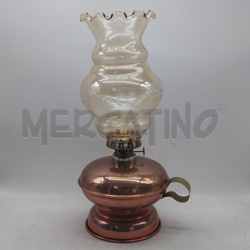 LAMPADA RAME SOTTO VETRO OLIO  | Mercatino dell'Usato Domodossola 1