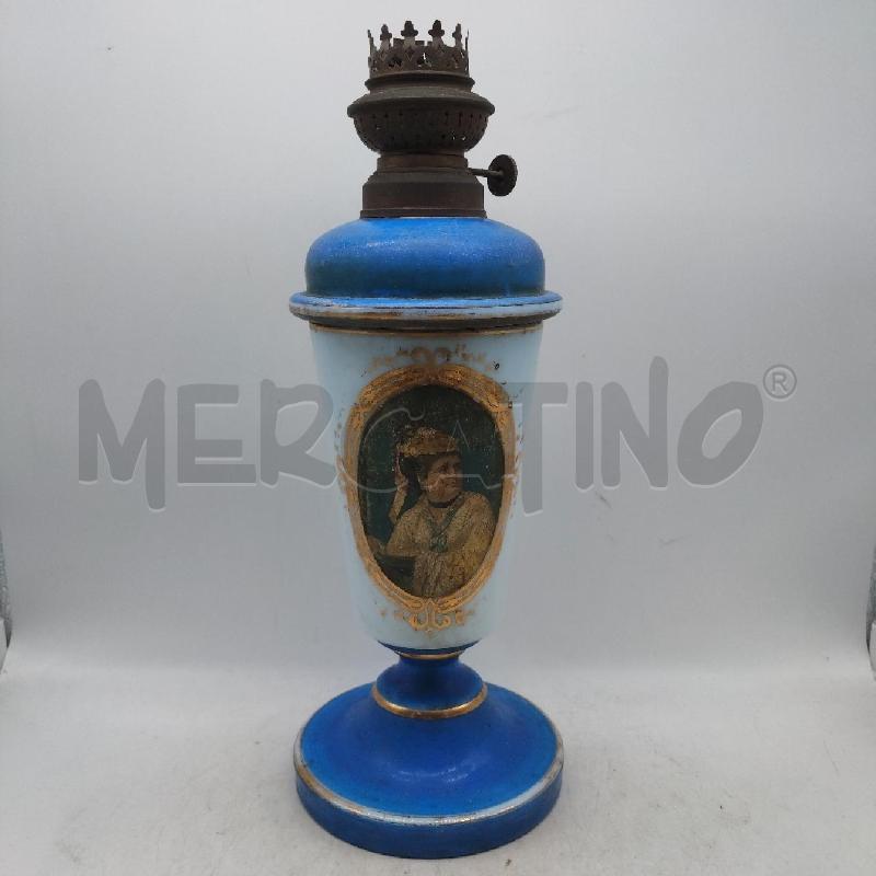 LAMPADA VETRO OPALINA BLU  | Mercatino dell'Usato Domodossola 1