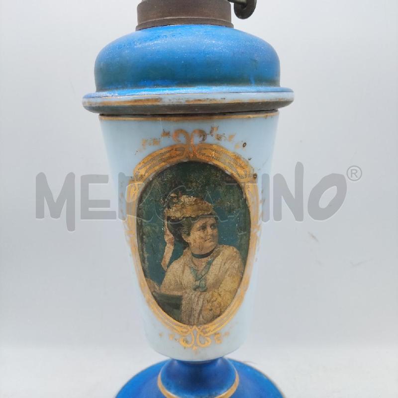 LAMPADA VETRO OPALINA BLU  | Mercatino dell'Usato Domodossola 2