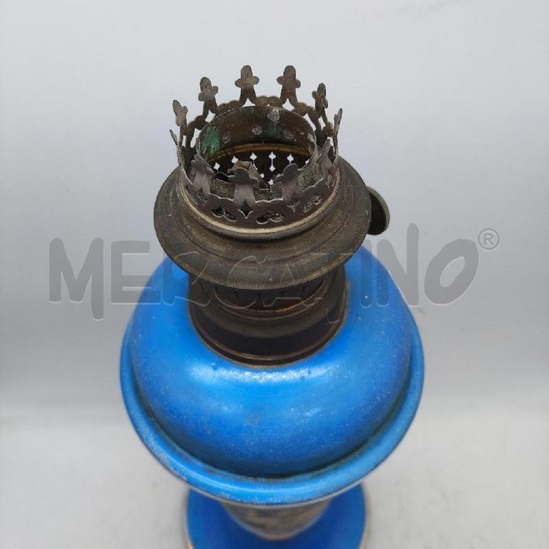 LAMPADA VETRO OPALINA BLU  | Mercatino dell'Usato Domodossola 3