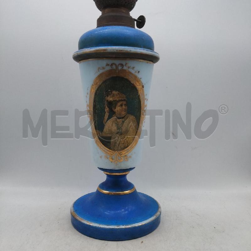 LAMPADA VETRO OPALINA BLU  | Mercatino dell'Usato Domodossola 4