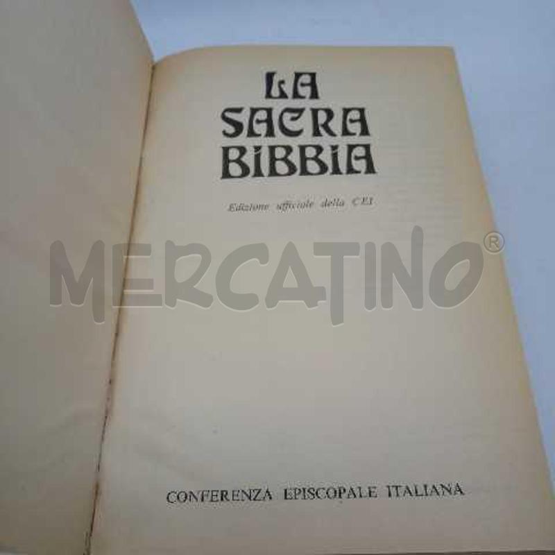 LA SACRA BIBBIA - Conferenza Episcopale Italiana