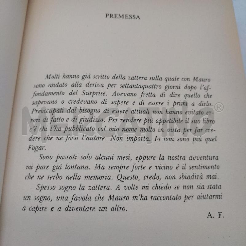 LA ZATTERA FOGAR EDIZIONE 1978 CON DEDICA | Mercatino dell'Usato Domodossola 3