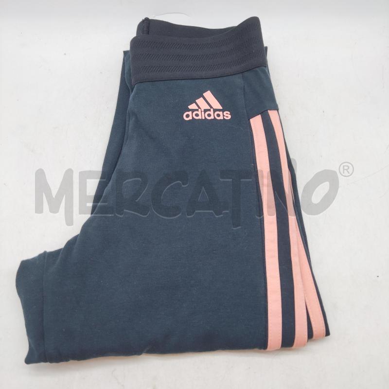 LEGGINGS DONNA ADIDAS NERO STRISCIE ROSA  | Mercatino dell'Usato Domodossola 1