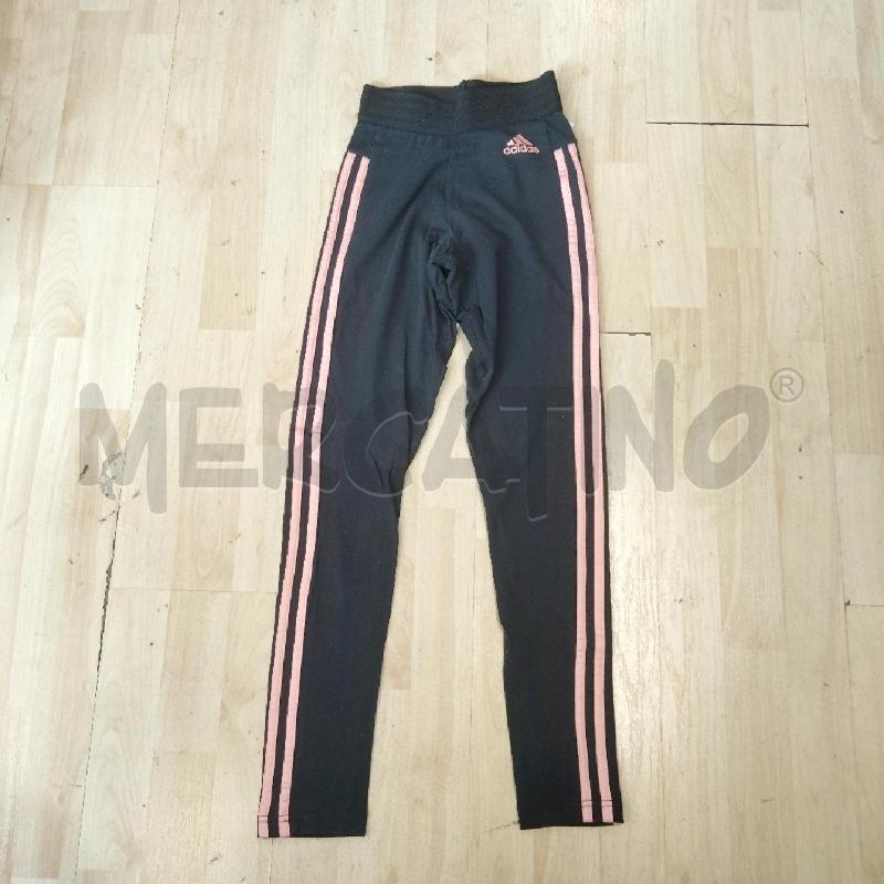 LEGGINGS DONNA ADIDAS NERO STRISCIE ROSA  | Mercatino dell'Usato Domodossola 2