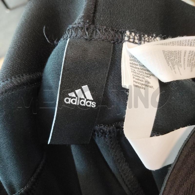 LEGGINGS DONNA ADIDAS NERO STRISCIE ROSA  | Mercatino dell'Usato Domodossola 3