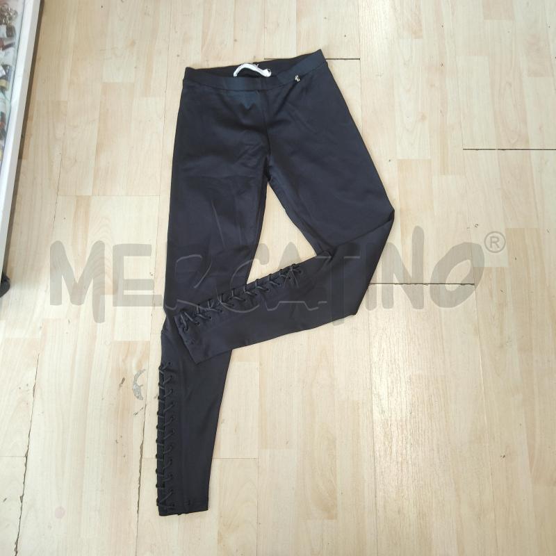 LEGGINGS DONNA ELISABETTA FRANCHI NERO LACCI SUL FONDO  | Mercatino dell'Usato Domodossola 1