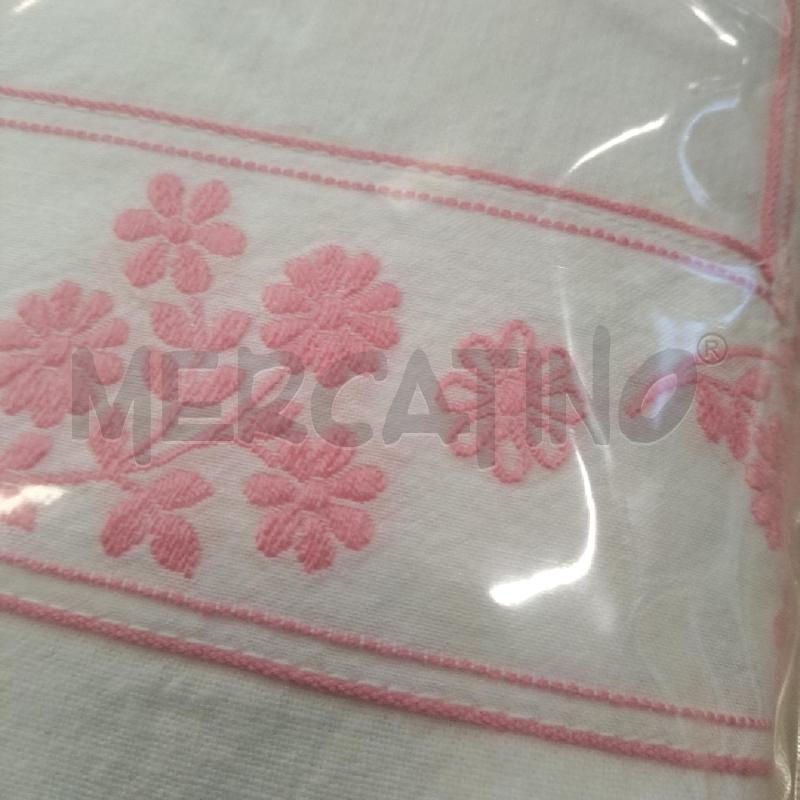 LENZUOLO MATRIMONIALE+2 FEDER RICAMO ROSA | Mercatino dell'Usato Domodossola 2
