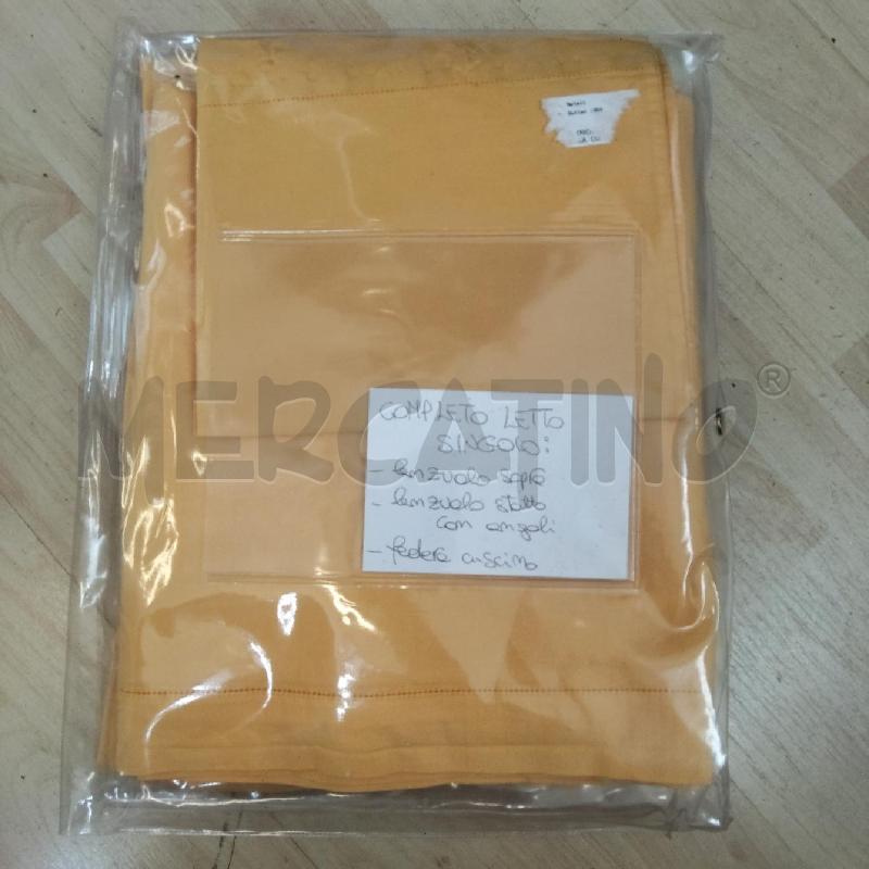 LENZUOLO MATRIMONIALE GIALLO COMPLETO | Mercatino dell'Usato Domodossola 2