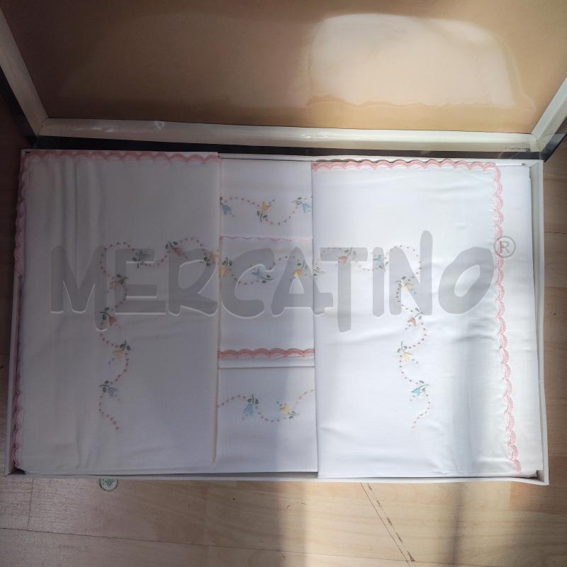 LENZUOLO MATRIMONIALE RICAMATO  | Mercatino dell'Usato Domodossola 1