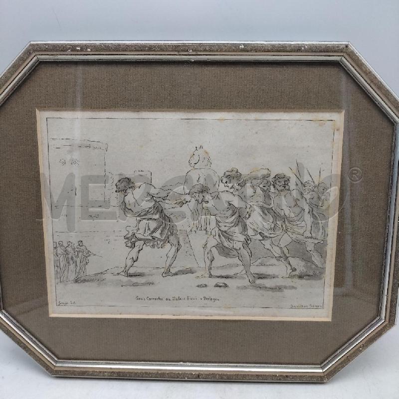 LITOGRAFIA ACQUARELLATA LOUIS CARRACHE AU PALAIS FAVI  | Mercatino dell'Usato Domodossola 1
