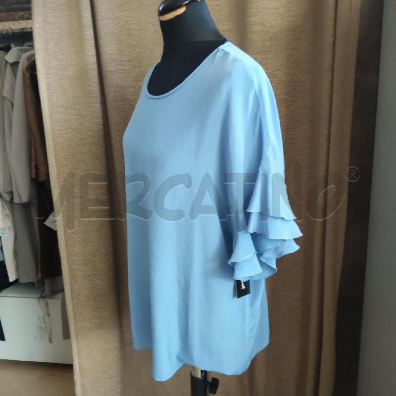 MAGLIA DONNA AZZURRA TWIN SET MANICA VOULANT | Mercatino dell'Usato Domodossola 2
