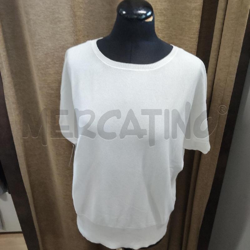 MAGLIA DONNA BIANCA FIORELLA RUBINO | Mercatino dell'Usato Domodossola 2