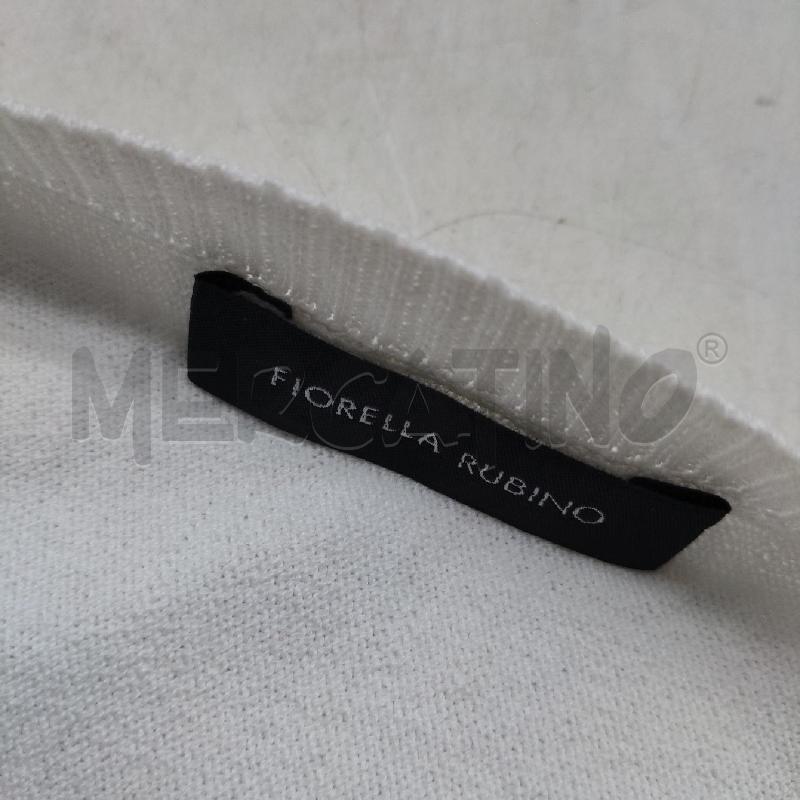 MAGLIA DONNA BIANCA FIORELLA RUBINO | Mercatino dell'Usato Domodossola 4