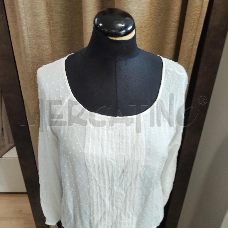 MAGLIA DONNA BIANCA MANILA GRACE PALLINI IN RILIEVO  | Mercatino dell'Usato Domodossola 2
